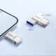 USB atmintinė Orico U301 256GB USB-A USB-C USB 3.2 Gen 1, sidabrinė