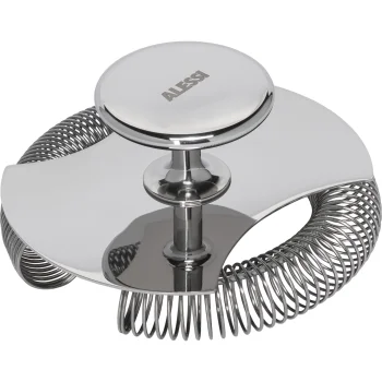 Alessi The Tending Box GIA27 Double Bar Strainer, Silver