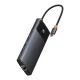 Baseus Metal Gleam Series 10-in-1 USB-C šakotuvas 140094, juodas