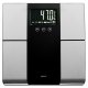 Ruhhy 00024638 Analytical Bathroom Scales with LCD, Black/Silver