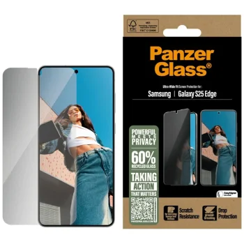 PanzerGlass Ultra-Wide Fit Privacy Glass  Samsung Galaxy S25 Edge - Clear