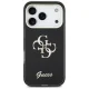 „Guess IML 4G Script Metal“ dėklas, skirtas „iPhone 17 Pro“, juodas