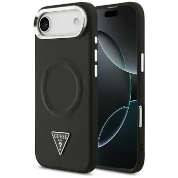 Guess Triangle Logo MagSafe dėklas telefonui iPhone Air, juodas