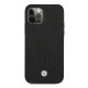 BMW dėklas iPhone 12 Pro Max telefonui Perforated Sides, juodas