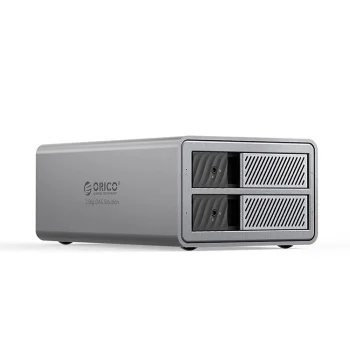 Orico 9828RU3 2-vietų diskų masyvas 2.5"/3.5" SATA HDD/SSD, pilkas