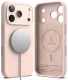 Dėklas Ringke Silicone MagSafe, skirtas iPhone 18 Pro Max, rausvas