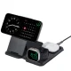 UAG 3in1 Travel Charger 15W belaidis įkroviklis su MagSafe, juodas