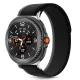 Tech-Protect Nylon Stripe dirželis Samsung Galaxy Watch 40/44/46mm, juodas/oranžinis