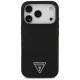 Guess Silicone Triangle Logo MagSafe dėklas skirtas iPhone 17 Pro, juodas