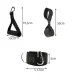 TRIZAND Exercise Resistance Bands with Handles Set of 5 Elastic Fitness Rubber Bands