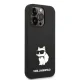 Karl Lagerfeld Silicone Choupette dėklas, skirtas iPhone 14 Pro Max, juodas