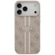 Dėklas Guess 4G Printed Stripes MagSafe, skirtas iPhone 17 Pro Max, rožinis