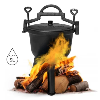 Ketaus katilas su kojelėmis Multigarden VK5L BLACK, 5 l, juodas