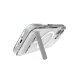 ZAGG Crystal Palace Snap KS MagSafe dėklas su stovu iPhone 17, skaidrus