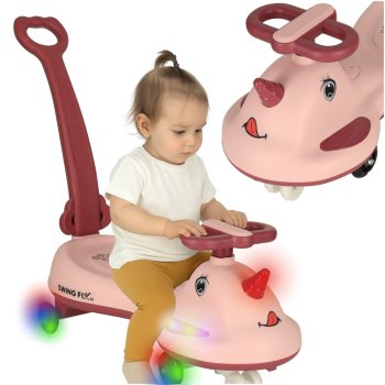 Swing FIX S1 LED gravitacinė mašinėlė su rankena, rožinė