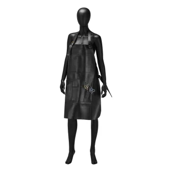 Kirpėjo prijuostė Activeshop K-508, eko oda, juoda