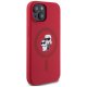 Karl Lagerfeld Silicone Karl&Choupette MagSafe dėklas telefonui iPhone 15, raudonas