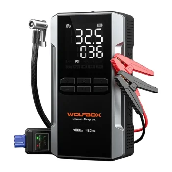 WOLFBOX MegaVolt 24 Air automobilinis užvedėjas su kompresoriumi 24 000 mAh 4000 A