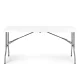 Sulankstomas pobūvių ir sodo stalas MultiGarden 153x70 cm, baltas