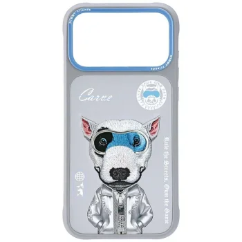 Dėklas iPhone 17 Pro Nimmy Cool&Cute 2.0 Nag, pilkas