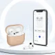 Dėklas Apple AirPods 4 ausinėms Tech-Protect Silicone, juodas