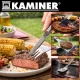 26 dalių Kaminer nerūdijančio plieno kepsninės įrankių rinkinys su lagaminu