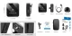 Belaidis dvigubas prisegamas mikrofonas su USB Type-C, juodas