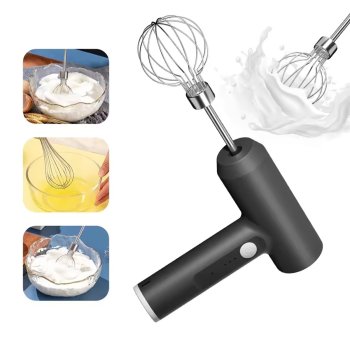 Cordless Hand Mixer, 15W, Black