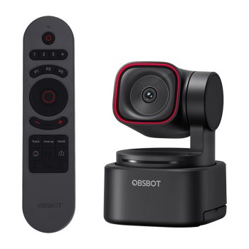 4K AI vaizdo kamera OBSBOT Tiny 3 Lite su nuotolinio valdymo pultu