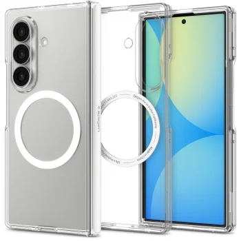 Spigen Ultra Hybrid Pro MagSafe dėklas Samsung Galaxy Z Fold 8 Ultra, Clear White