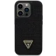 Apple iPhone 14 Pro 6.1\'\' Guess Rhinestone Triangle Case Cover (GUHCP14LHDGTPK), Black
