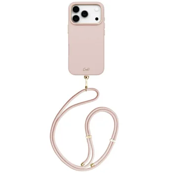 Dėklas Uniq Coehl Mirelle skirtas iPhone 17 Pro su magnetiniu įkrovimu, rožinis
