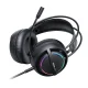 Laidinės žaidimų ausinės Onikuma X88 su RGB ir mikrofonu, juodos