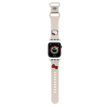 Hello Kitty Apple Watch 38/40/41mm silikoninis dirželis, smėlio spalvos