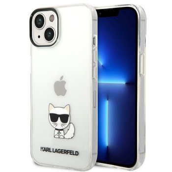 Karl Lagerfeld Choupette Body Case for iPhone 14 Plus - Transparent
