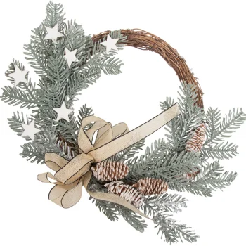 Dekoratyvinis kalėdinis vainikas durims ir sienoms, 30 cm