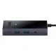 Baseus PioneerJoy 8-in-1 USB-C šakotuvas (HDMI, DP, VGA, USB-A, USB-C), pilkas
