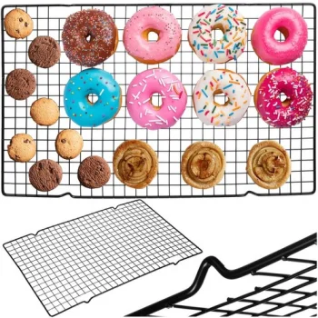 Ruhhy 24746 Metal Cooling and Icing Rack for Baking, 40x25 cm