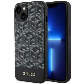 Guess iPhone 14 Plus Case G Cube Stripes MagSafe, Black