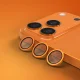 Etteri kameros apsauginis stiklas iPhone 17 Pro / 17 Pro Max, oranžinis