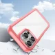 Dėklas Outer Space Case skirtas iPhone 16 Pro su geliniu rėmeliu, raudonas