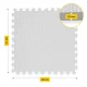 4Fizjo Kids Educational Foam Puzzle Mat 180x180cm, Grey