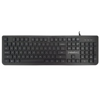 Rebeltec Spiro USB klaviatūra, juoda
