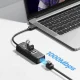 Orico PW3UR25-U3 USB Hub (3x USB-A 3.0, 1x RJ45 2.5G), 0.15m, Black