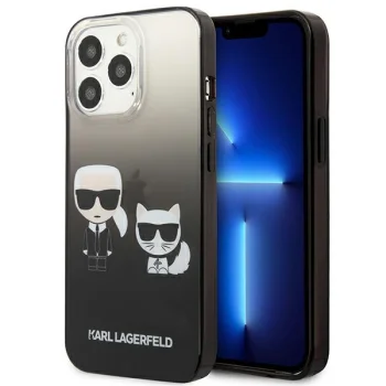 Karl Lagerfeld Gradient Ikonik Karl&Choupette dėklas iPhone 13 Pro / 13