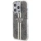 Guess iPhone 15 Pro Case IML 4G Gold Stripe, Brown