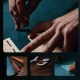 Atverčiamasis dėklas Samsung Galaxy S23+ Hurtel Sleep Case Pro su stovu, mėlynas