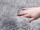 Plush Donut Calming Dog Bed for Small Dogs and Cats 50 cm, Light Grey