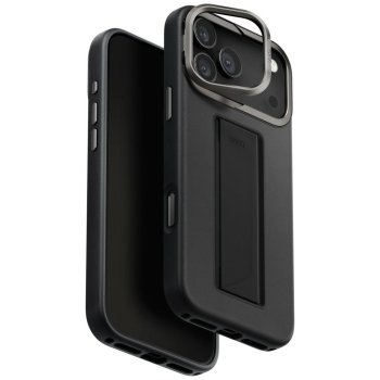 Uniq Heldro Pro Magclick dėklas iPhone 17 Pro Max telefonui, juodas