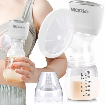 NICEkids S059 trijų fazių elektrinis pientraukis, baltas